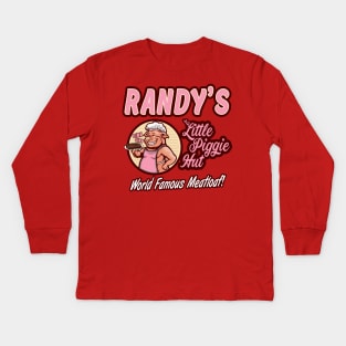 Randy's Little Piggie Hut Kids Long Sleeve T-Shirt